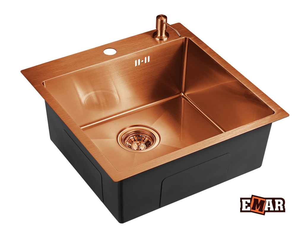 Мойка для кухни из нержавейки EMAR EMB-117A  PVD 