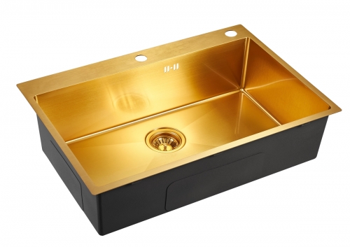  Мойка для кухни из нержавейки EMB-125A PVD Nano Satine