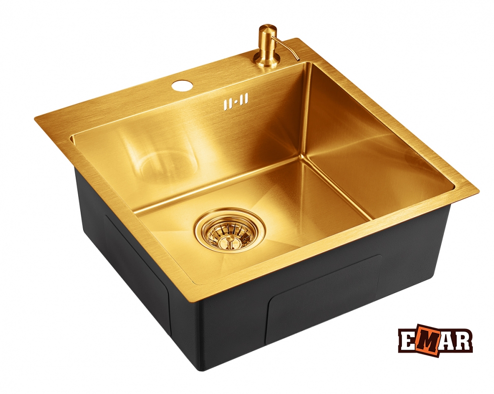 Мойка для кухни из нержавейки EMAR EMB-117A  PVD 